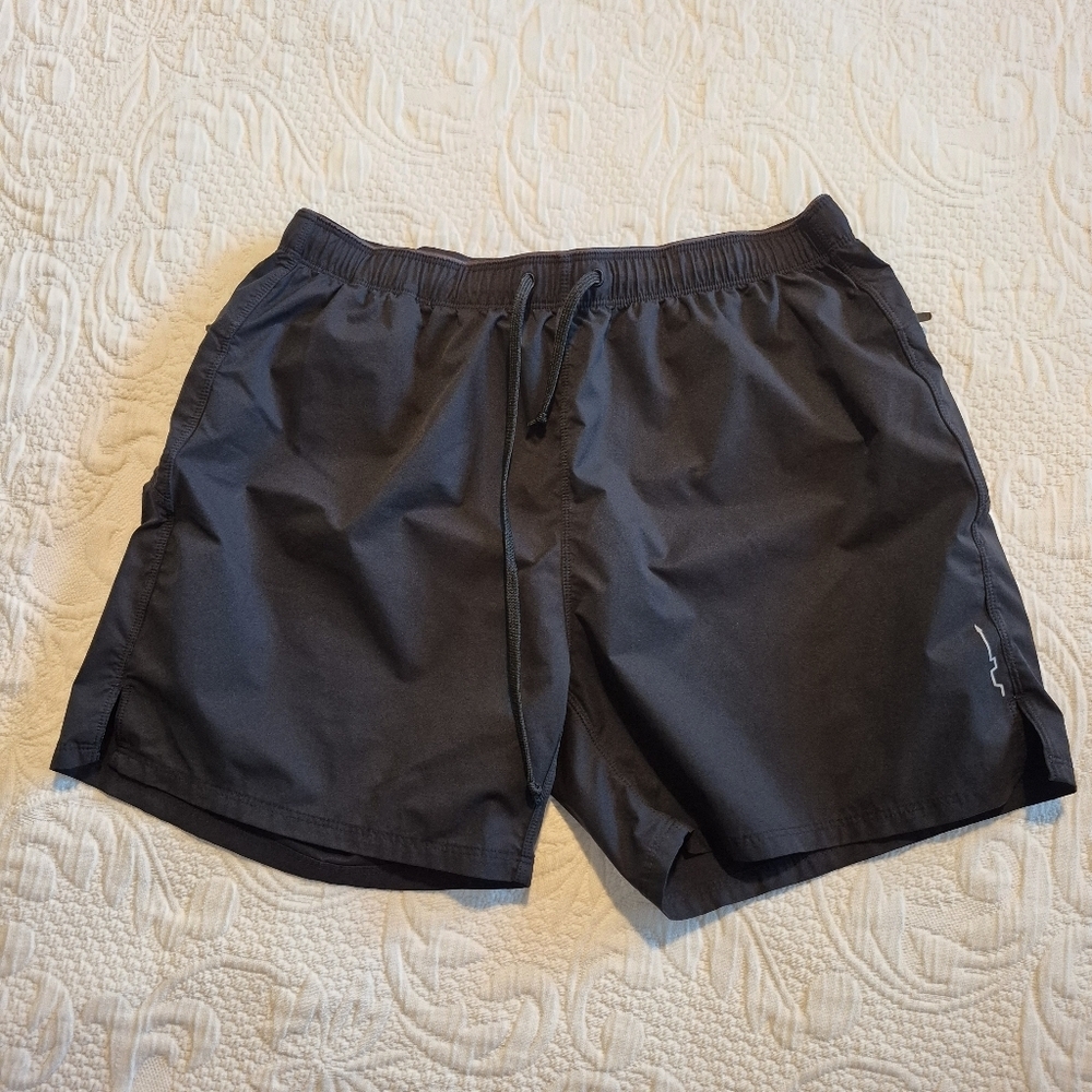 Path Projects men's M Sykes PX black shorts elastic waist, drawstring, no liners